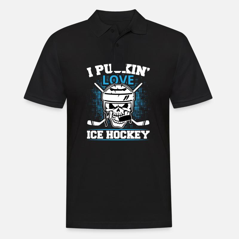 Eishockey Eishockeyschläger Eishockey - Männer Poloshirt - Schwarz