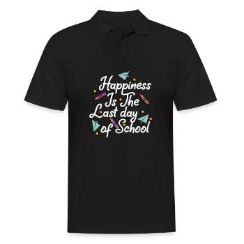 Last day of school - Men's Polo Shirt - black - Front - Kai (181cm)