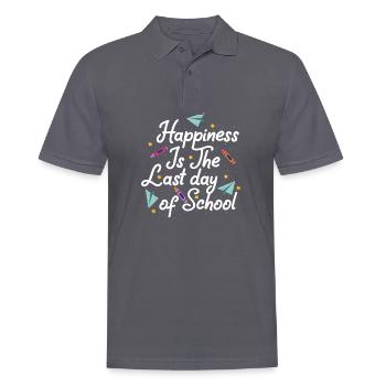Letzter Schultag - Männer Poloshirt - Anthrazit - Vorne - Nico (186cm)