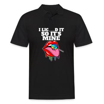 Fierté LGBT I L’arc-en-ciel LGBTQ léché pour que ce soit à moi - Polo Homme - noir - Devant - Kai (181cm)