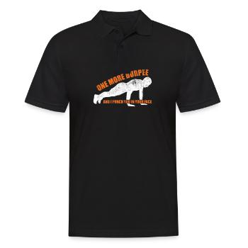 Burpees Sport Lustig Hass Anstrengend Fitness Witz - Männer Poloshirt - Schwarz - Vorne - Kai (181cm)