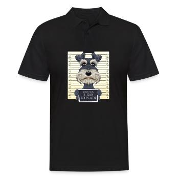 Drôle de Schnauzer miniature Maman I Amoureux des chiens - Polo Homme - noir - Devant - Kai (181cm)