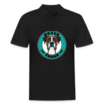 Boxer Squad I Dog Lover I Boxer - Männer Poloshirt - Schwarz - Vorne - Kai (181cm)