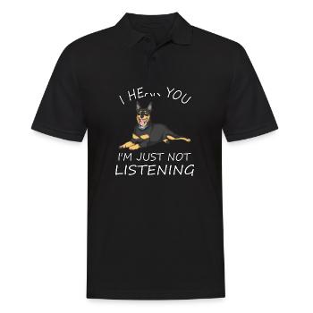 Propriétaires de chiens Kelpie australiens - Polo Homme - noir - Devant - Kai (181cm)