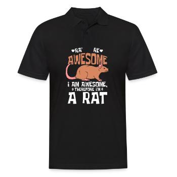 Great rat, I'm a rat - Men's Polo Shirt - black - Front - Kai (181cm)