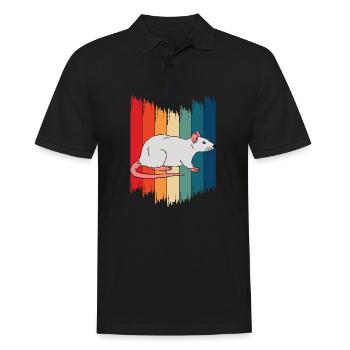 Rat owner vintage rats - Men's Polo Shirt - black - Front - Kai (181cm)