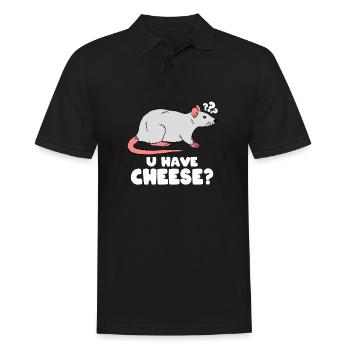Sweet Rat Rat Cheese - Men's Polo Shirt - black - Front - Kai (181cm)
