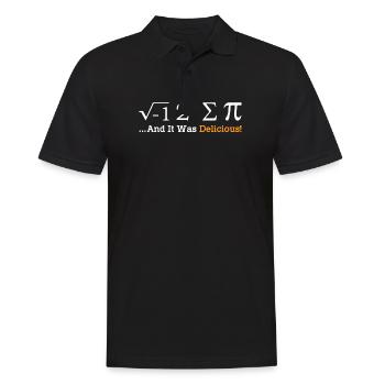 I Ate Some Pie And It Was Delicious Math - Männer Poloshirt - Schwarz - Vorne - Kai (181cm)