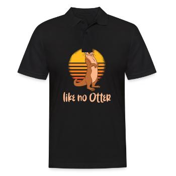 Loutre et loutre de mer comme aucune loutre - Polo Homme - noir - Devant - Kai (181cm)