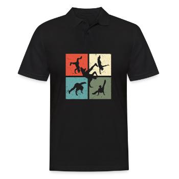 Breakdance BBoy BGirl Streetdance Breakdance - Polo Homme - noir - Devant - Kai (181cm)
