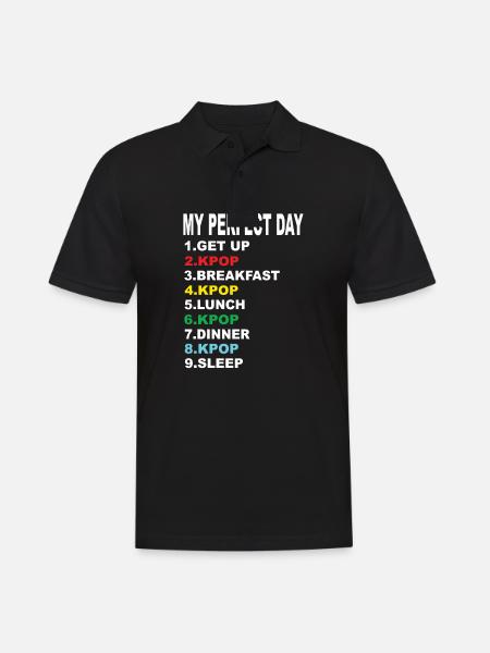 My Perfect Day Kpop - Men's Polo Shirt - black