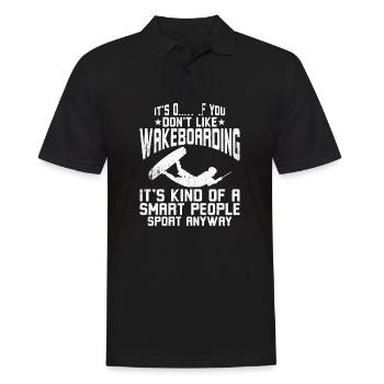 It's okay if you don't like Wakeboarding - Men's Polo Shirt - black - Front - Kai (181cm)