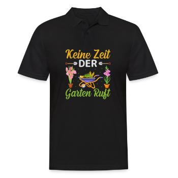Garten Gartenarbeit Hobbygärtner - Männer Poloshirt - Schwarz - Vorne - Kai (181cm)