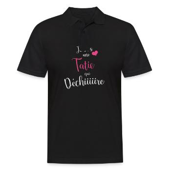 Je Suis Une Tatie Qui Déchire, Tata - Polo Homme - noir - Devant - Kai (181cm)