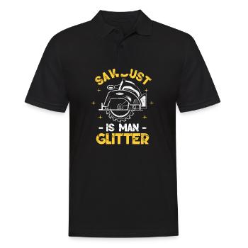 La sciure de bois est l’homme glitter - Polo Homme - noir - Devant - Kai (181cm)