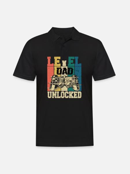 Niveau Papa débloqué - Polo Homme - noir
