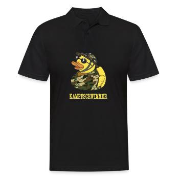 Nageur de combat Bain Canard Bundeswehr Soldat Canard - Polo Homme - noir - Devant - Kai (181cm)