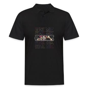 Anime - Polo Homme - noir - Devant - Kai (181cm)