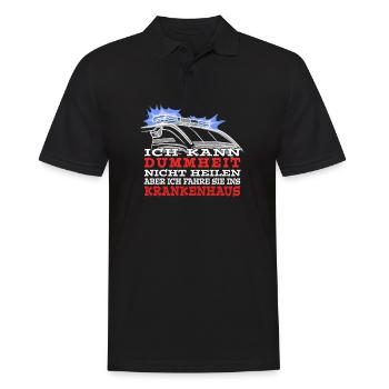 Rettungsdienst Dummheit Krankenhaus Sanitäter - Männer Poloshirt - Schwarz - Vorne - Kai (181cm)