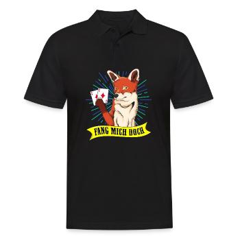 Schafkopf Skat Kartenspiel | Doppelkopf - Männer Poloshirt - Schwarz - Vorne - Kai (181cm)