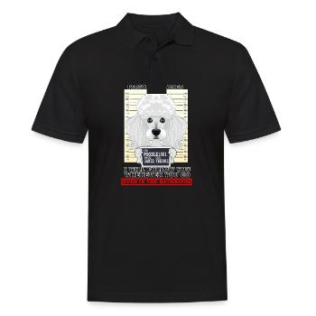 Poodle Personal Stalker Ill Follow You Wherever - Men's Polo Shirt - black - Front - Kai (181cm)