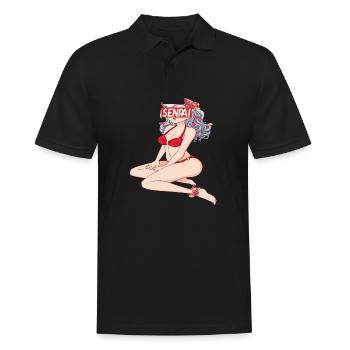 Anime Anime Merch Anime Anime Outfit Anime Characters - Men's Polo Shirt - black - Front - Kai (181cm)