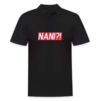 Anime - Polo Homme - noir - Devant - Kai (181cm)