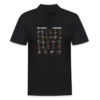 Paleontology I Dinosaurs Lover I My Dinosaur - Men's Polo Shirt - black - Front - Kai (181cm)