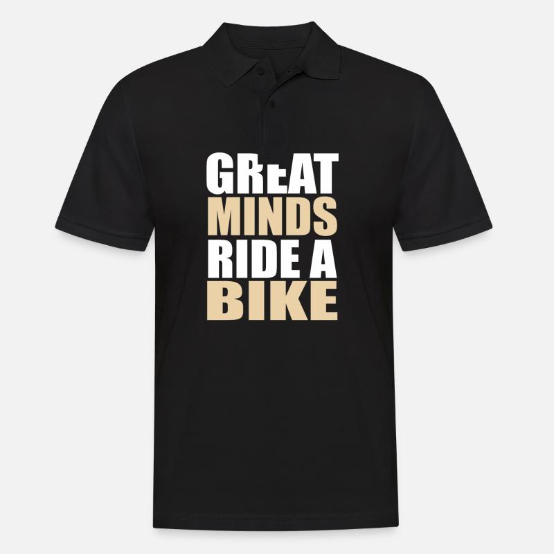 Fahrrad - Männer Poloshirt - Schwarz