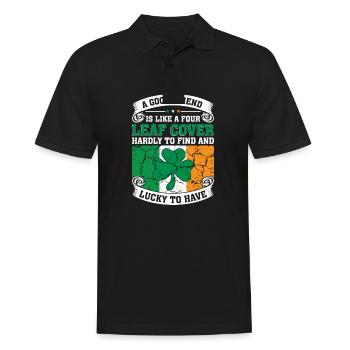 Ireland Irish Irish Flag Irish St Patricks Day - Men's Polo Shirt - black - Front - Kai (181cm)