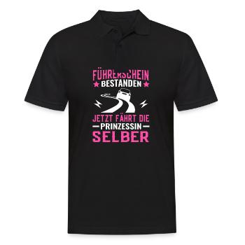 Führerschein Auto Geschenk - Männer Poloshirt - Schwarz - Vorne - Kai (181cm)