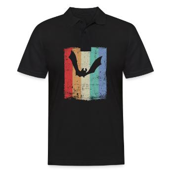 Bat Bats - Men's Polo Shirt - black - Front - Kai (181cm)