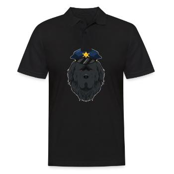 Police Newfoundland Canine Handler I Police Dog I - Men's Polo Shirt - black - Front - Kai (181cm)