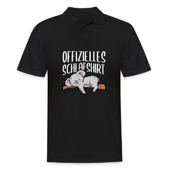 Koala - Männer Poloshirt - Schwarz - Vorne - Kai (181cm)
