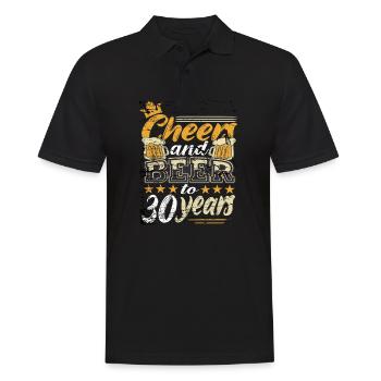 30 anniversaire homme - Polo Homme - noir - Devant - Kai (181cm)
