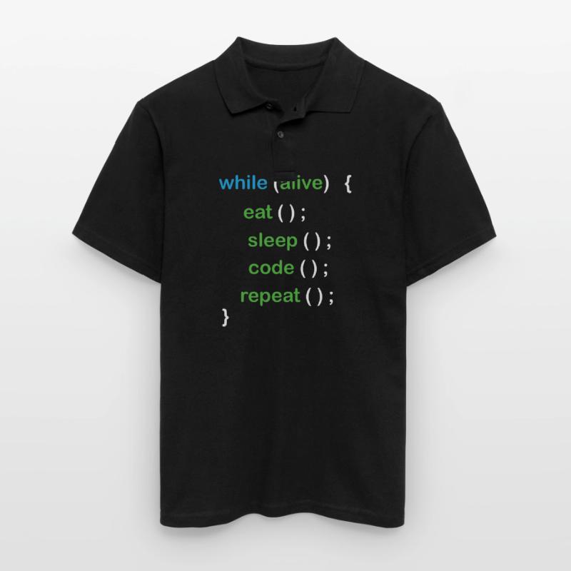 Développeur de logiciels de codage Python Polo Homme