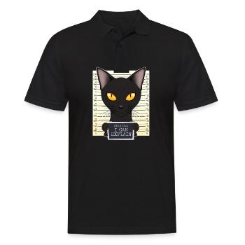 Bombay Cat Papa Je Cher Papa Je Peux Expliquer I Bombay - Polo Homme - noir - Devant - Kai (181cm)