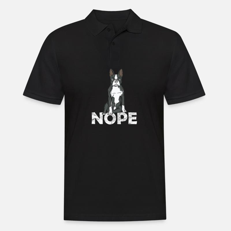 Boston Terrier - Männer Poloshirt - Schwarz