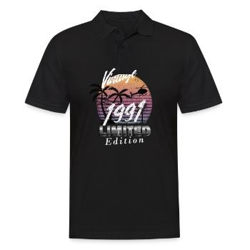 Édition Limitée Vintage 1991 - Polo Homme - noir - Devant - Kai (181cm)