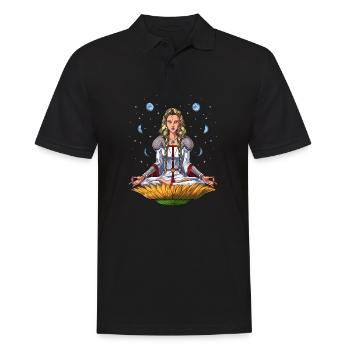 Norse Goddess Freyja - Men's Polo Shirt - black - Front - Kai (181cm)