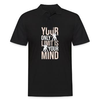 Votre seule limite est sur votre Danse Salsa - Polo Homme - noir - Devant - Kai (181cm)