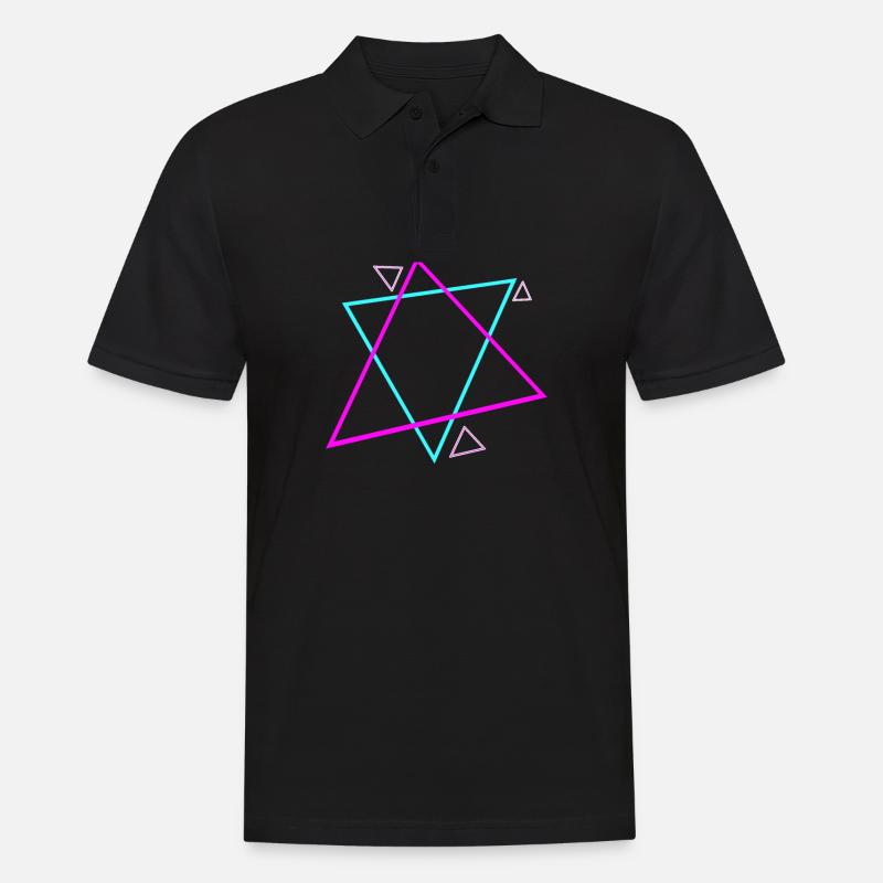 90s Symbols Pattern 90s Design - Men's Polo Shirt - black