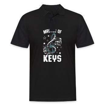 Piano Piano Piano à queue Piano Clavier Instrument de musique - Polo Homme - noir - Devant - Kai (181cm)