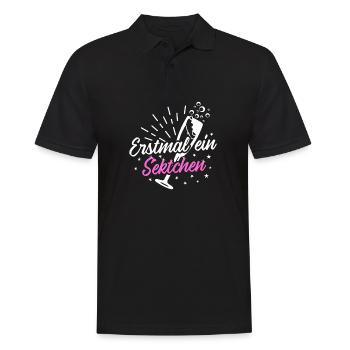 Sekt Damen Hokus Pokus Sektchen Modus - Männer Poloshirt - Schwarz - Vorne - Kai (181cm)