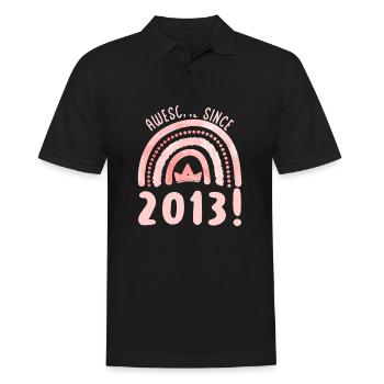 2013 Born in 2013 - Men's Polo Shirt - black - Front - Kai (181cm)