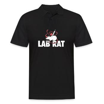 Lab Rat Funny Lab Tech Laboratory Technician - Männer Poloshirt - Schwarz - Vorne - Kai (181cm)