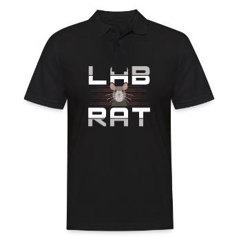 Lab Rat Funny Lab Tech Laboratory Technician - Männer Poloshirt - Schwarz - Vorne - Kai (181cm)