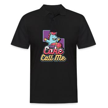 Need Cake Call Me Delicious Cake Bakery - Men's Polo Shirt - black - Front - Kai (181cm)