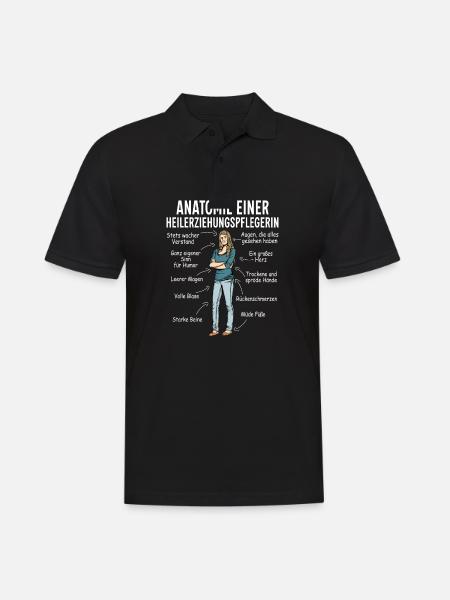 Heilerziehungspfleger Altenpflege Sozialbereich - Männer Poloshirt - Schwarz