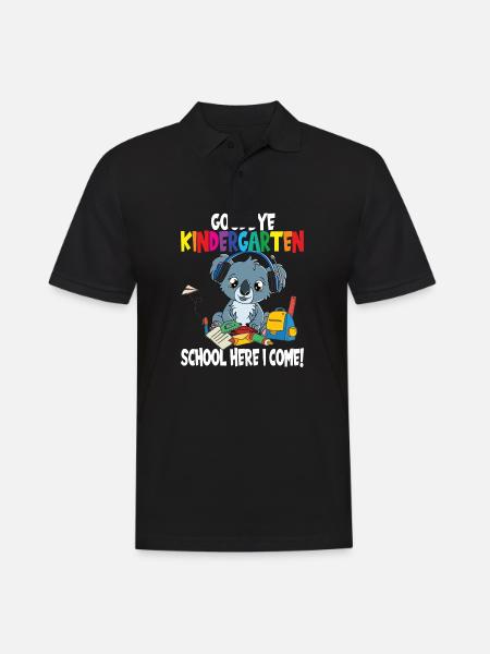Kindergarten Schulanfang Einschulung - Männer Poloshirt - Schwarz
